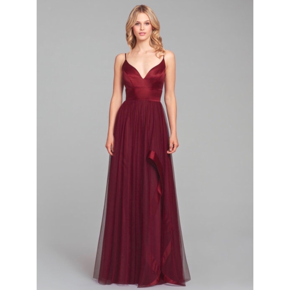 Hayley Paige bridesmaids dress - Burgundy